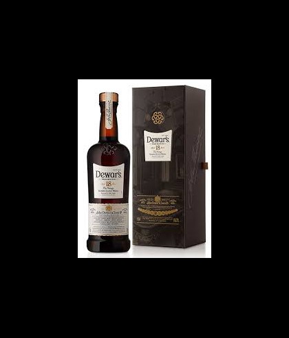Fles Dewar's 18 years, whisky, op voorraad bij slijterij ’t Bockje in Bathmen