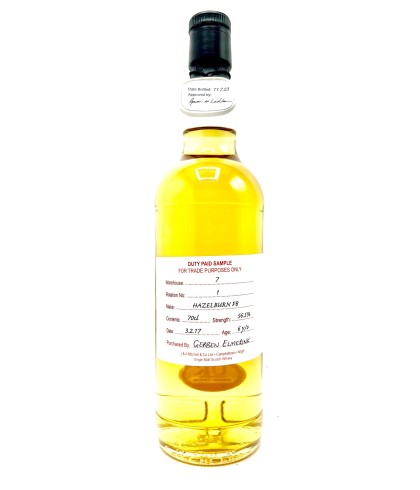 Fles Campbeltown single malt van Hazelburn, op voorraad bij slijterij t Bockje in Bathmen