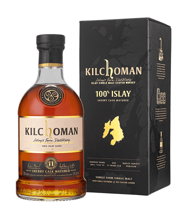 Kilchoman 100 % Islay sherry cask matured single malt whisky bij t Bockje in Bathmen