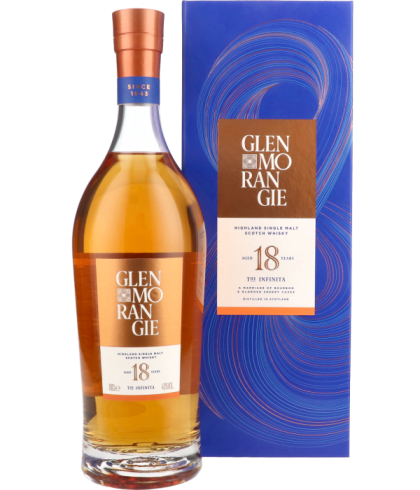 Fles Glenmorangie Extremely Rare 18 Years Old, single malt whisky, op voorraad bij slijterij t Bockje in Bathmen