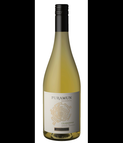 Fles Puramun Chardonnay, wijn op voorraad bij slijterij t Bockje in Bathmen