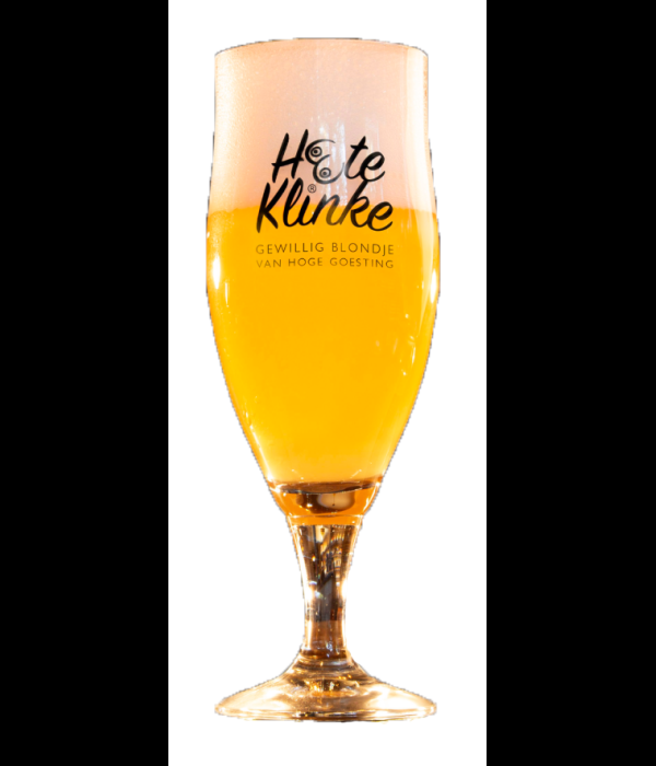 Klootzakske Hete Klinke bierglas bij t Bockje in Bathmen