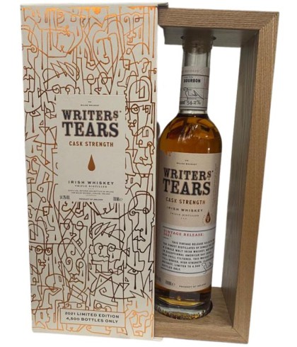 Fles Writers Tears Cask Strength 2021 Limited Edition, Ierse whiskey van Walsh Whiskey, op voorraad bij slijterij ’t Bockje in Bathmen