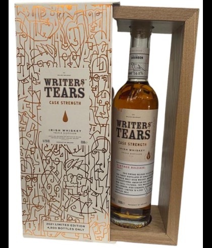 Fles Writers Tears Cask Strength 2021 Limited Edition, Ierse whiskey van Walsh Whiskey, op voorraad bij slijterij t Bockje in Bathmen