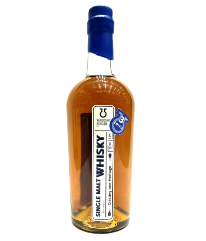 Fles Wagging Finger Single Malt Whisky Editie 3, whisky, op voorraad bij slijterij ’t Bockje in Bathmen