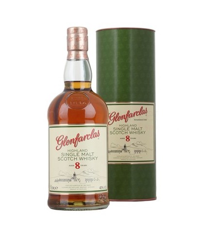 Fles Glenfarclas 8 Years Old, single malt whisky, op voorraad bij slijterij t Bockje in Bathmen