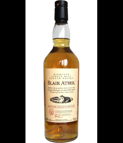 Fles Blair Athol Distillery Exclusive, single malt whisky, op voorraad bij slijterij t Bockje in Bathmen
