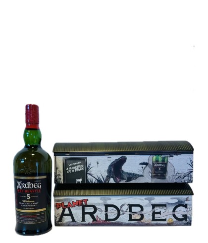 Fles Ardbeg Wee Beastie Warehouse Pack 2024, whisky, op voorraad bij slijterij t Bockje in Bathmen