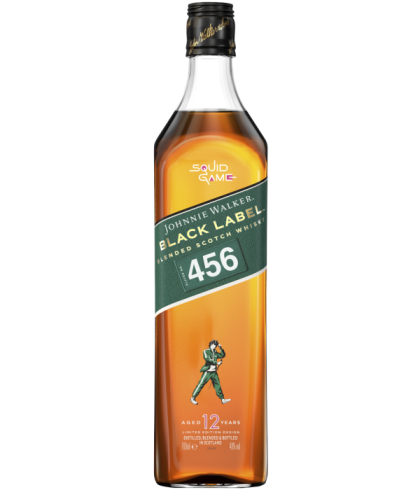 Fles blended Scotch van Johnnie Walker, op voorraad bij slijterij t Bockje in Bathmen