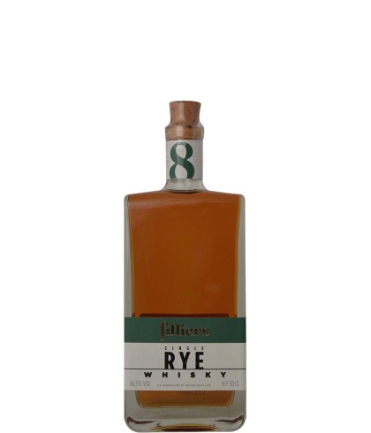 Fles Filliers Single Rye Whisky 8 Years Old, single malt whisky, op voorraad bij slijterij t Bockje in Bathmen