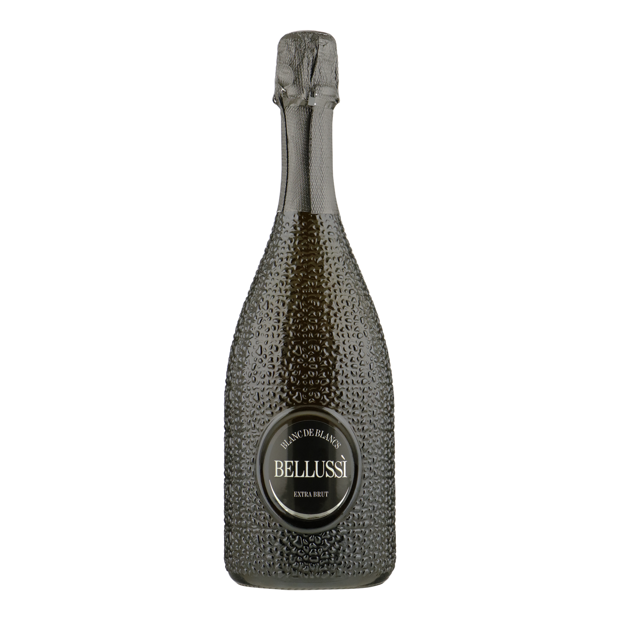 Fles Bellussi Blanc de Blancs Extra Brut, wijn, op voorraad bij slijterij ’t Bockje in Bathmen