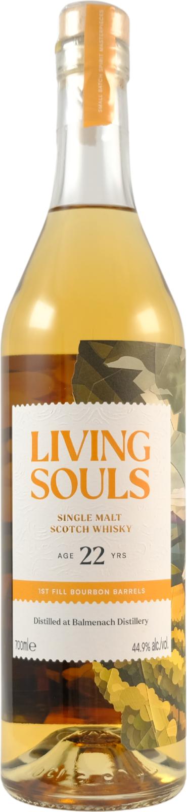 Fles whisky van bottelaar Living Souls, op voorraad bij slijterij t Bockje in Bathmen