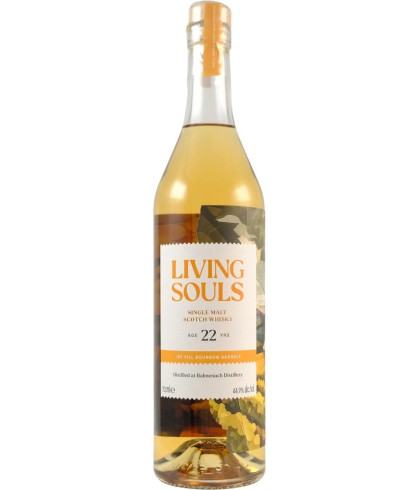 Fles whisky van bottelaar Living Souls, op voorraad bij slijterij t Bockje in Bathmen