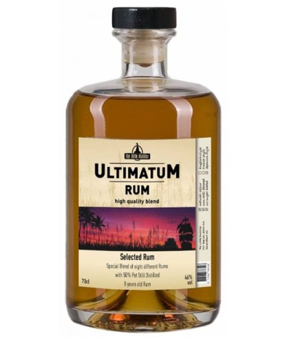 Fles Ultimatum Rum Selected Rum, rum, op voorraad bij slijterij t Bockje in Bathmen