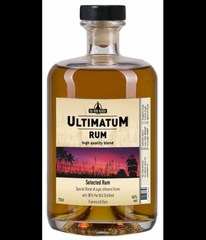 Fles Ultimatum Rum Selected Rum, rum, op voorraad bij slijterij t Bockje in Bathmen