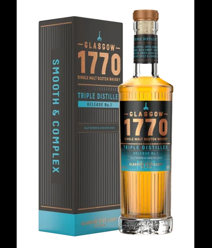 Flasche 1770 Glasgow Distillery Triple Distilled Release No.1, Whisky