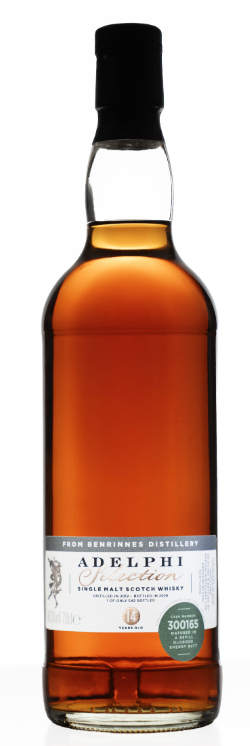 Fles Adelphi Selection Benrinnes 14Y, single malt whisky, op voorraad bij slijterij t Bockje in Bathmen