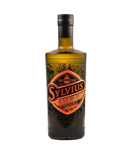 Fles Sylvius Gin, gin, op voorraad bij slijterij ’t Bockje in Bathmen