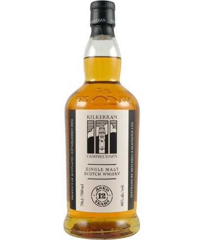 Fles Kilkerran Campbeltown 12 YR, whisky, bij slijterij ’t Bockje in Bathmen