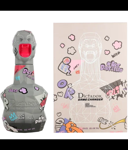 Fles Dictador rum Game Charger Grey limited edition, rum, bij slijterij t Bockje in Bathmen