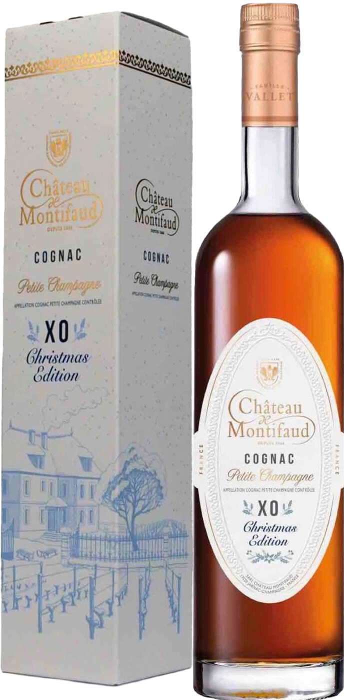 Cognac Chateau Montifaud XO Christmas Edition van Château Montifaud, op voorraad bij slijterij ’t Bockje in Bathmen