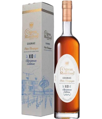 Chateau Montifaud XO Christmas Edition, op voorraad bij slijterij t Bockje in Bathmen