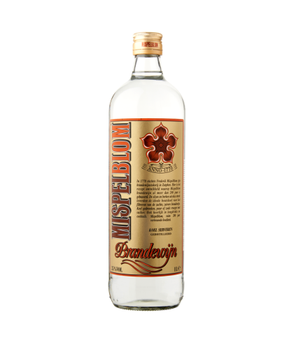 Mispelblom brandewijn, jenever bij slijterij t Bockje in Bathmen