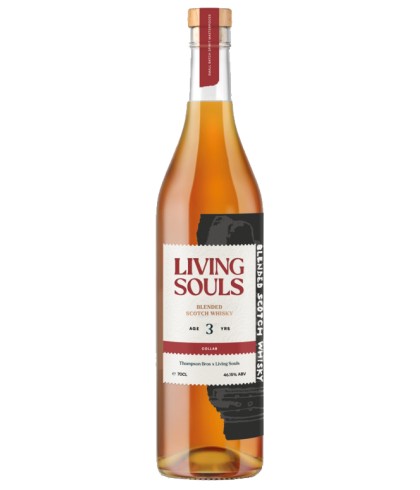 Fles whisky van bottelaar Living Souls, op voorraad bij slijterij t Bockje in Bathmen