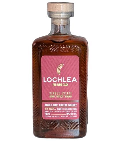 Fles Lowland single malt van Lochlea, op voorraad bij slijterij t Bockje in Bathmen
