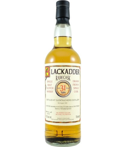 Fles Blackadder Glentauchers 31 Years Old, single malt whisky, op voorraad bij slijterij t Bockje in Bathmen