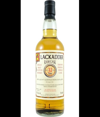 Fles Blackadder Glentauchers 31 Years Old, single malt whisky, op voorraad bij slijterij t Bockje in Bathmen
