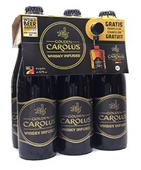 Fles Gouden Carolus Whisky Infused 6-pack + whisky miniatuur, bier van Gouden Carolus, bij slijterij ’t Bockje in Bathmen