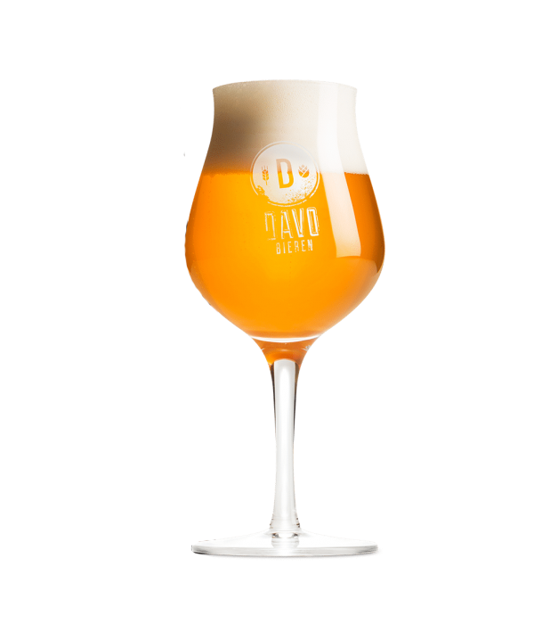 DAVO bierglas op voet bij t Bockje in Bathmen