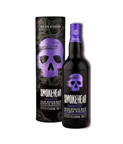 Fles Smokehead Twisted Stout, geturfde Islay single malt, op voorraad bij slijterij t Bockje in Bathmen