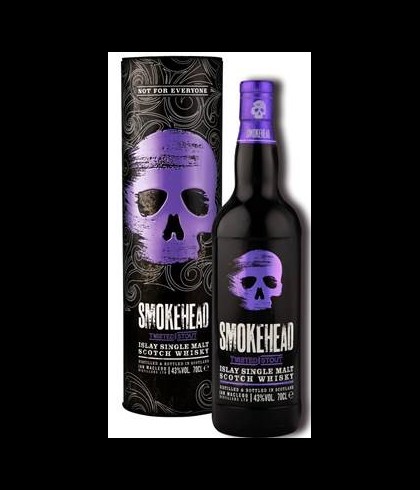 Fles Smokehead Twisted Stout, geturfde Islay single malt, op voorraad bij slijterij t Bockje in Bathmen