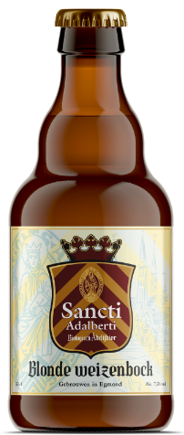 Fles Sancti Adalberti Blonde Weizenbock, bier van Sancti Adalberti, op voorraad bij slijterij ’t Bockje in Bathmen