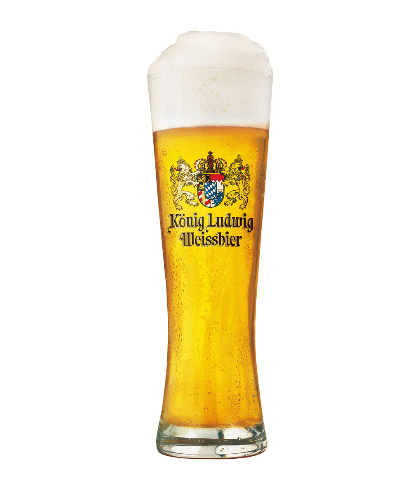 Konig Ludwig Weissbier glas 50 CL, glas bij t Bockje in Bathmen