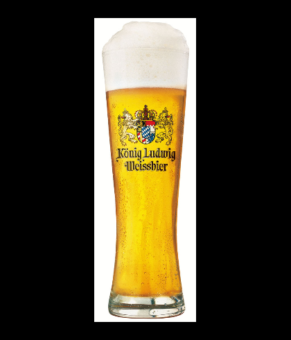 Konig Ludwig Weissbier glas 50 CL, glas bij t Bockje in Bathmen