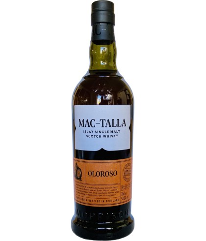 Fles Mac-Talla Oloroso MSWD, Islay single malt whisky, op voorraad bij slijterij t Bockje in Bathmen