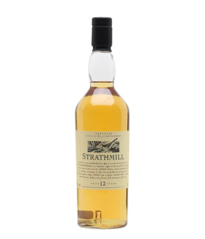Fles Strathmill 12 Years Old, Schotse Speyside single malt, op voorraad bij slijterij t Bockje in Bathmen