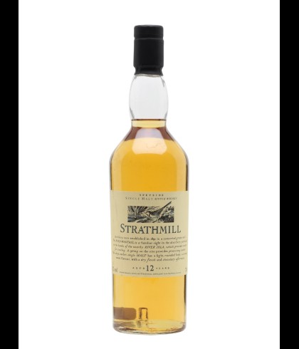 Fles Strathmill 12 Years Old, Schotse Speyside single malt, op voorraad bij slijterij t Bockje in Bathmen