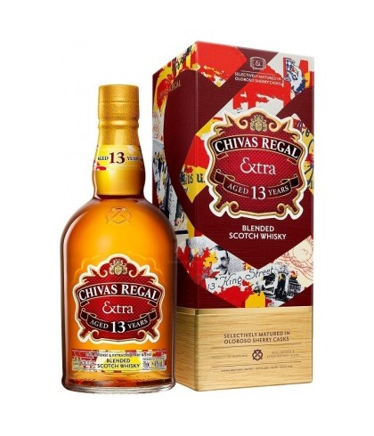 Fles Chivas Regal Extra 13 Years Old, single malt whisky, op voorraad bij slijterij t Bockje in Bathmen
