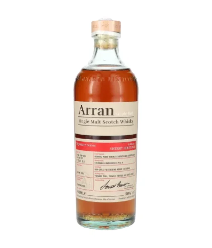 Fles Arran 9 Years Signature Series Edition 4 Sherry Serenade, whisky, bij slijterij t Bockje in Bathmen