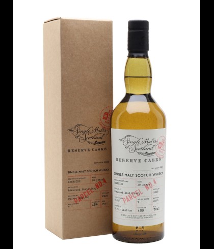 Fles Single Malt Of Scotland 10 Years Old Reserve Cask #4, whisky, bij slijterij ’t Bockje in Bathmen