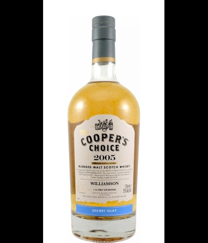 Fles Cooper&rsquo;s Choice Williamson 15 Years Old #800100, single malt whisky, op voorraad bij slijterij t Bockje in Bathmen