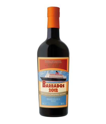 Fles Transcontinental Rum Barbados 2012, rum, op voorraad bij slijterij t Bockje in Bathmen