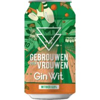 Fles Gebrouwen door Vrouwen Gin Wit, bier van Gebrouwen door Vrouwen, op voorraad bij slijterij t Bockje in Bathmen