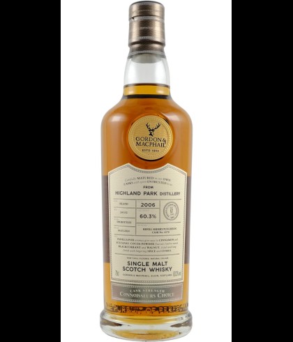 Fles Connoisseurs Choice Highland Park 2006, single malt whisky, op voorraad bij slijterij t Bockje in Bathmen