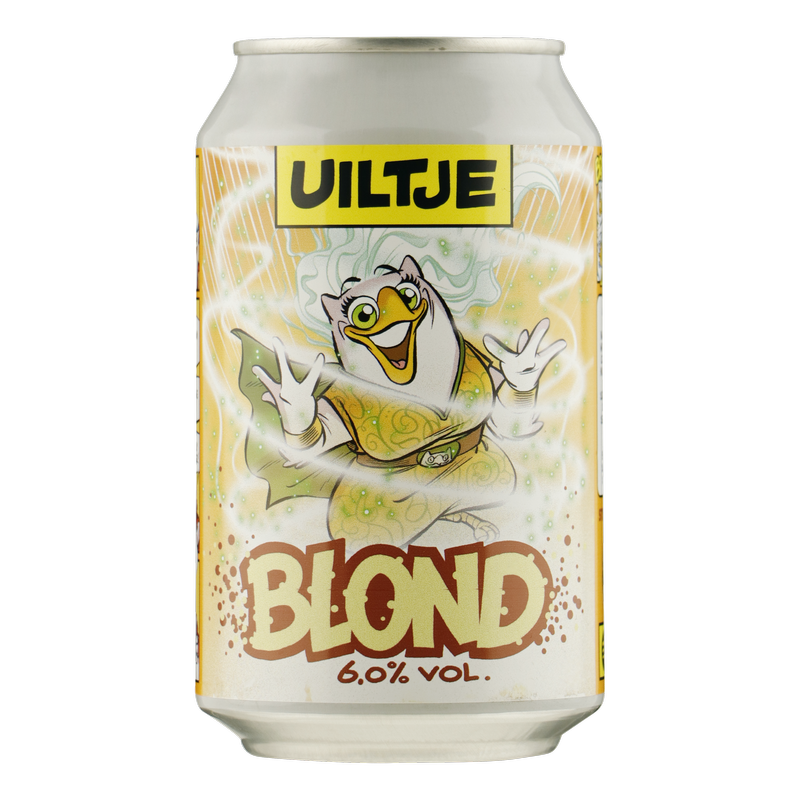 Fles Brouwerij 't Uiltje Blond, bier van Uiltje, op voorraad bij slijterij t Bockje in Bathmen