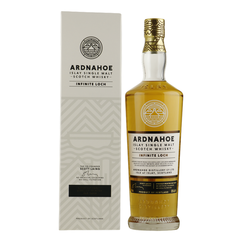 Fles Ardnahoe Infinite Loch, single malt whisky, op voorraad bij slijterij t Bockje in Bathmen